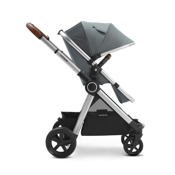ultimate 2 stroller#color_grey-fabrics-silver-frame
