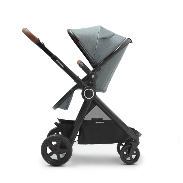 ultimate 2 stroller#color_grey-fabrics-black-frame