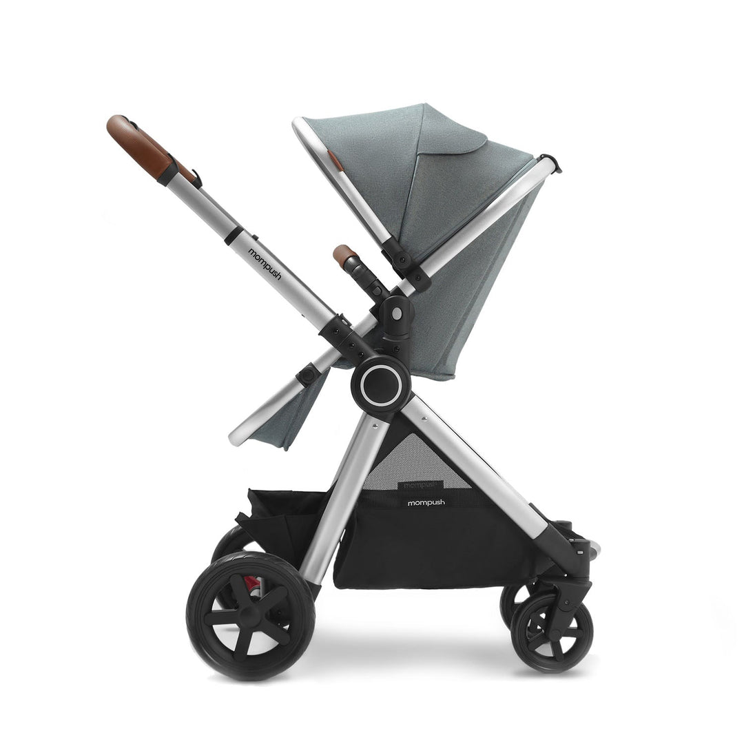 ultimate 2 stroller#color_grey-fabrics-silver-frame