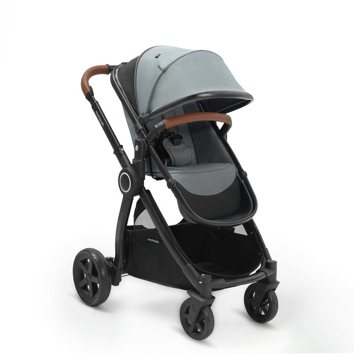 ultimate 2 stroller#color_grey-fabrics-black-frame